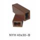 Outdoor 150mm*25mm Wood Plastic Composite/WPC Decking for Decking Materials Resilient