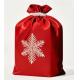 Christmas Limited Series Plastic Drawstring Bags With Logo Closed