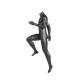 Headless Sports Mannequin Display Male Running High Leg Raised Matte Glass Fiber