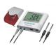 External alarm Display Two Channel Temperature Data Logger with software
