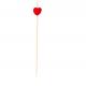 15cm Disposable Bamboo Toothpick Cocktail Stick Heart Shaped