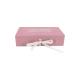 Foldable Eco Friendly Packaging Boxes ,  1.5mm Varnish Magnetic Ribbon Gift Box