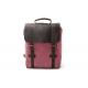 CL-500 Pink Hot Sale Vintage Design for Lady Canvas Leather Backpack