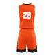 Lightweight Stylish Orange Basketball Jersey All Sizes Available Eco Friendly