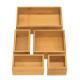 5 Piece Bamboo Organizer Box Tasteless Phthalate Free Personalized Design