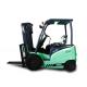 Enlightenment Four Wheel Electric Forklift 2.5 Ton With DC Motor Green
