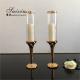 ZT-014G Single Crystal Golden Metal Candles Holder Wedding Centerpieces