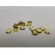 Yellow Single Crystal Lab Grown Diamonds HPHT 3mm - 6mm For Milling Tools
