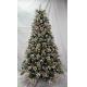 7.5FT  PE Christmas Tree Pine Slim with White Frosted