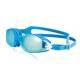 Blue Anti Fog Swimming Goggles Elastic Silicone For Adult