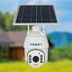 2 Way Audio 4G Solar Security Camera 2K 15600mAh Battery Powered