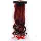 Wine Red Ombre Human Hair Extensions No Shedding AAAAAAA Grade 30 Inch