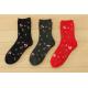 Novelty cute cartoon christmas patterned design comfortable cotton dress socks for women