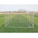 4x2.3x1.82M Thick Hot Galvanized Fence Big Dog Kennel/Metal Run/Pet house/Outdoor Exercise Cage
