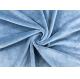 210GSM Soft Plush Toy Fabric 100% Polyester Warp Knitted Blue Color