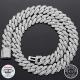16 Inch Moissanite Hip Hop Chains 18 Inch 925 Sterling Silver Miami Cuban Link Chain