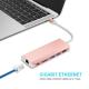 USB-C to 3-Port USB 3.0 Aluminum Hub with 1 Type C combo Charger Port for the New Macbook