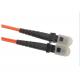 PVC LSZH Jacket Corning Fiber Patch Cords SMF-28TM 9/125um SM 50/125um Or 62.5/125um