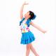 2 In 1 Jazz Tap Costumes Cercle Confetti Bodice Ruflle Halter Neck Leotard