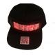Flat Brim LED Light Up Baseball Cap AAA Battery Powered For Carnival
