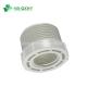 Customized PVC Thread Plumbing Pipe Fittings Plastic Coupling Nipple Male Adapter