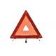 Iron Material Car Warning Triangle 348g Gross Weight With Deep Red Color