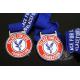 Football Sports Awards And Medals Die Casting Soft Enamel And Imitation Hard Enamel With Ribbon
