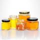 Personalized Hex Glass Honey Jars 4 Oz 8 Oz Transparent