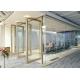 Glass door pivot door revolving dimming smart door customized partition wall with door