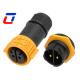 High Voltage 600V IP67 Waterproof Power Connector 2 Pin For Electrical Equipment