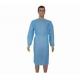 Blue Disposable Patient Gowns SMS , Polypropylene Surgical Gowns Kits