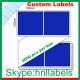 Thermal Transfer Labels 102X150/1 Blue Trans Fanfold Permanent, 3,000 per box