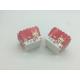Disposable Square Cupcake Cases Papers , Red And White Cupcake Wrappers / Liners