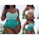 Bikini Plus Womens Bathing Suits Color Matching Conjoined