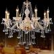 Gold tiny crystal chandelier Lighting Fixtures For Home Project Pendant Lamp （WH-CY-157)