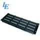 UTP 96 Port Patch Panel Cat6 IDC Contact Material Phosphor Bronze Long Lifespan