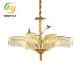 All Copper Living Room Crystal Chandelier Light Luxury Villa Hall Lamp Atmospheric Custom