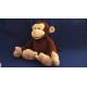 Lovable Brown Soft Velboa Customized Plush Toy Monkey for Children with PP Cotton Filling