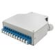 24 Core Fiber Optic Din Rail Terminal Box With 12 Pcs Lc/Apc Duplex Aadapter