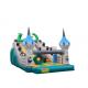 Cartoon Dragon Inflatable Slippery Slide , Floating Water Slide Sturdy Structure