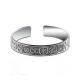 Retro Sterling Silver Cuff Bangle Bracelet for Men and Women (XH056470W)