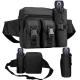 Military Utility Waterproof Bum Bag Canvas Waist Pouch With Bottle Holder