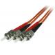 2.0mm Orange Fibre Patch Cables ST Duplex OM2 Multimode PVC Jacketed