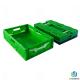 45L Collapsible Plastic Storage Boxes , Rectangle Foldable Storage Crate