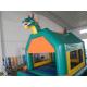 Outdoor Water Proof Inflatable Fun City Jumper / Backyard Bounce Fun City With Slide
