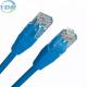 Blue Cat 5E Ethernet Cable 8 Position 24AWG 10 Ft Rj45 Ethernet Network Cable