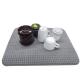 Gray Polyester Microfiber Dish Drying Mat For Dining Table