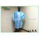 Blue Water Resistance Disposable Long Sleeve Lab Coat With Comfortable Feeling For Factory Use