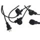 300/500V String Light Extension Cord Outdoor Christmas Light Extension Cable