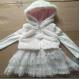 White Children's Winter Clothes Plush Baby Girl Winter Dress In Stock